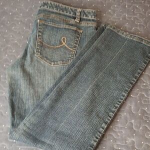 LOFT Blue Straight Leg Jeans